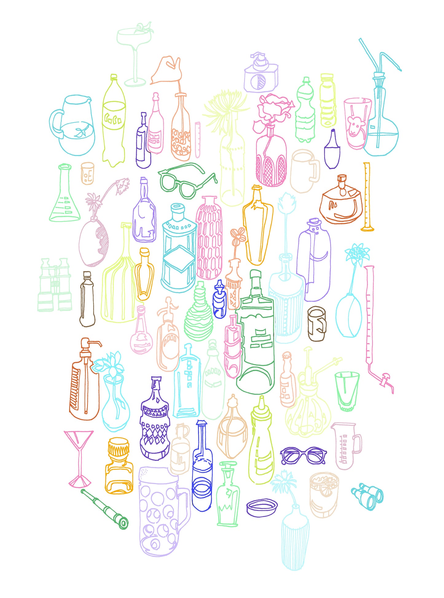Unbottled Series B (Coloured lines)