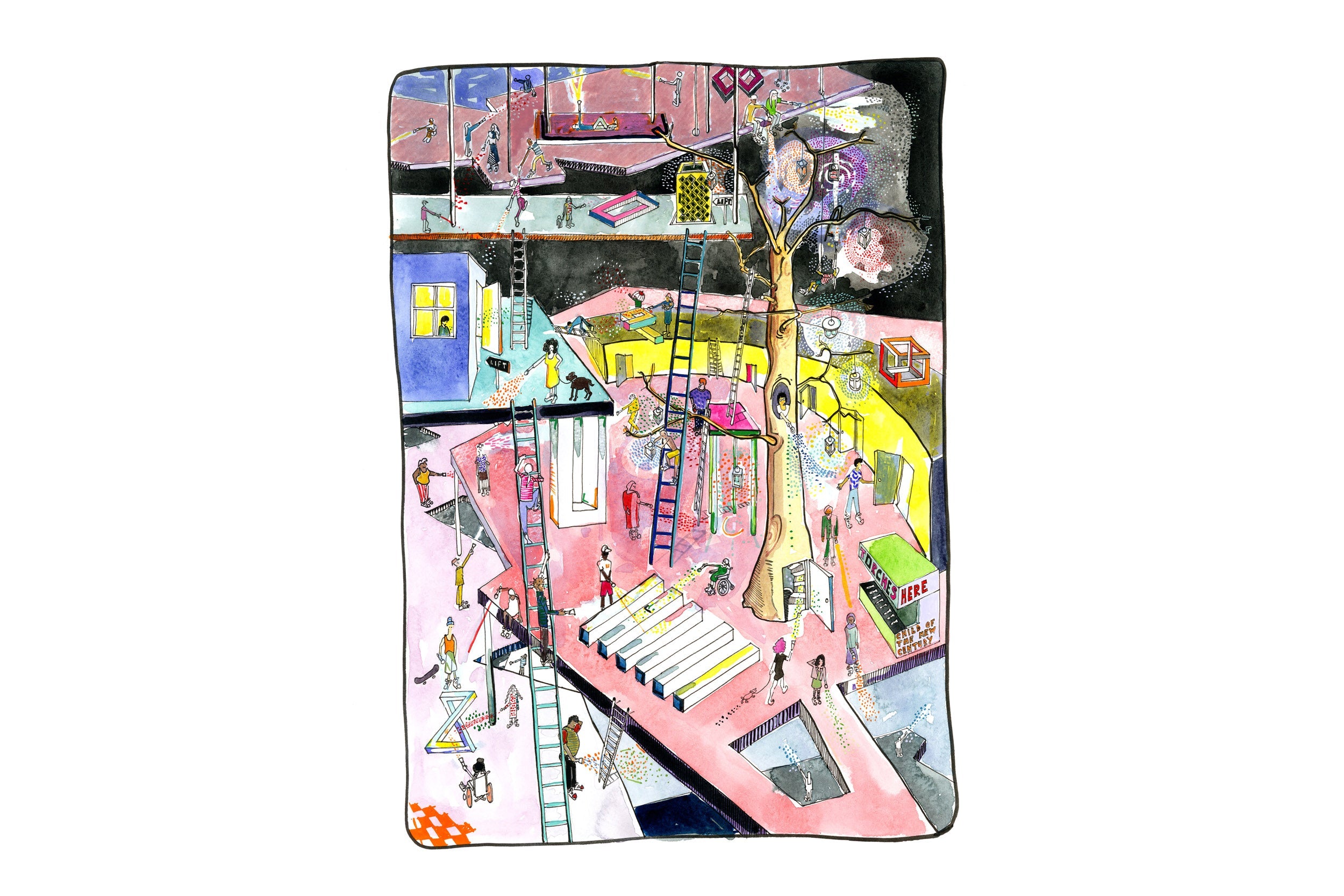 Postcard Illustration for University Collage London.