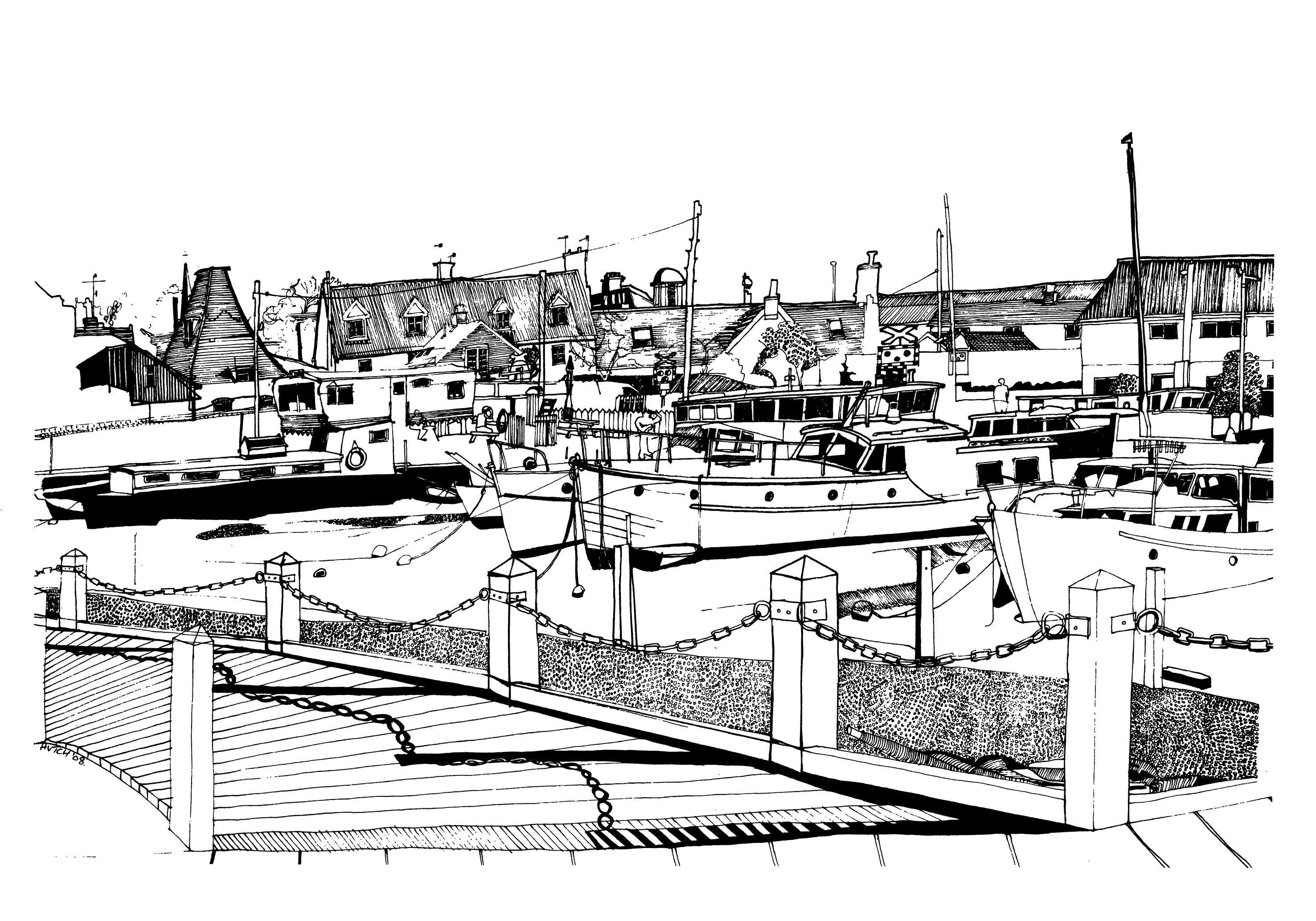 Woodbridge Harbour In May