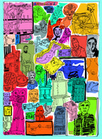 Jimmy Hutch Limited Edition Giclee Print. Based on Elvis Presley's song Nothing but a hound dog. Artwork for sale.