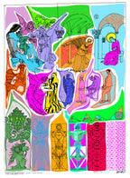 Jimmy Hutch Limited Edition Giclee Print. Based on Elvis Presley's song Nothing but a hound dog. Artwork for sale.