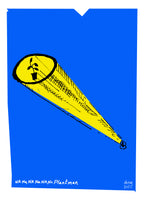 Jimmy Hutch Limited Edition Giclee Print Humorous visual play on the Bat Signal. Artwork for sale.