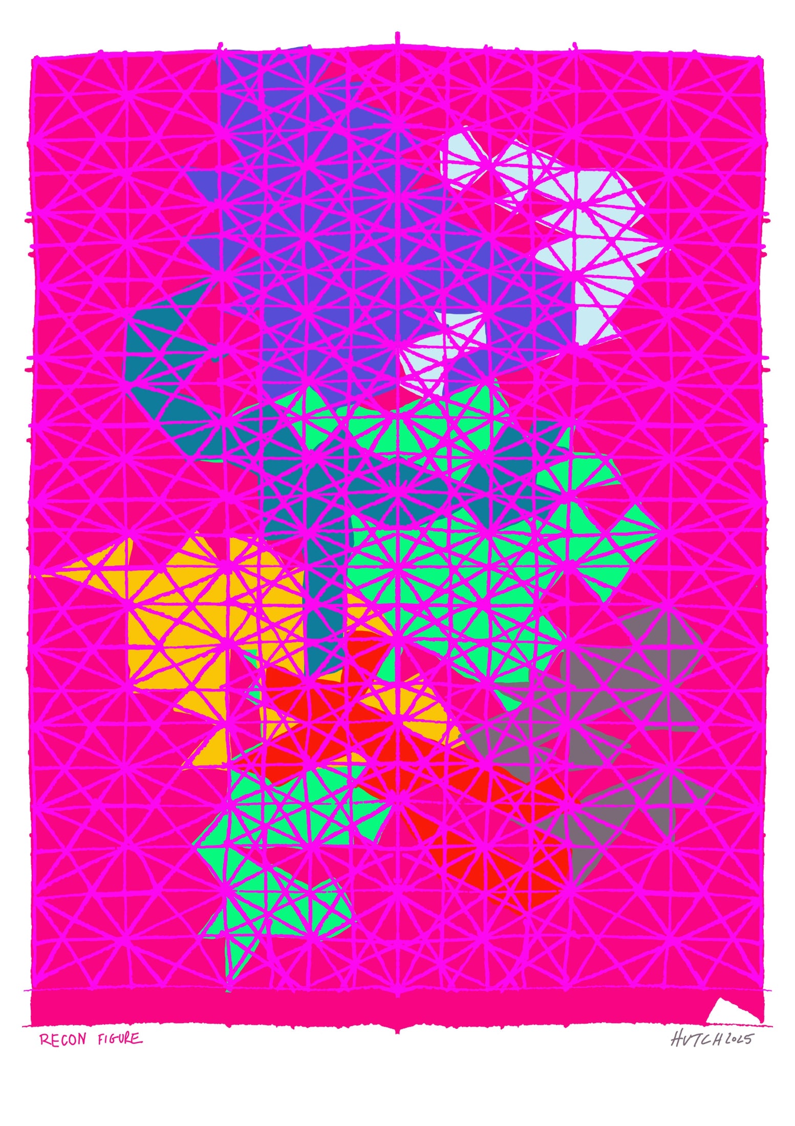 Jimmy Hutch Limited Edition Giclee Print Abstract Geometric Artwork for sale