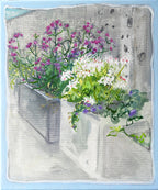 Artistic depiction of flowers in a planter against a textured background

Oil Painting by Jimmy Hutch 